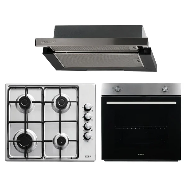 Exep Inox Aspiratörlü 3'lü Ankastre Set(F6plus-Eo330-Ef200ınox) - Görsel 8