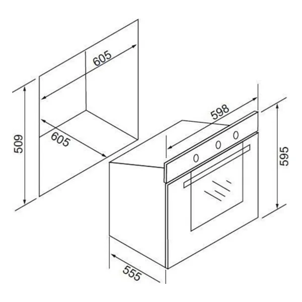 Exep Inox Aspiratörlü 3'lü Ankastre Set(F6plus-Eo330-Ef200ınox) - Görsel 6