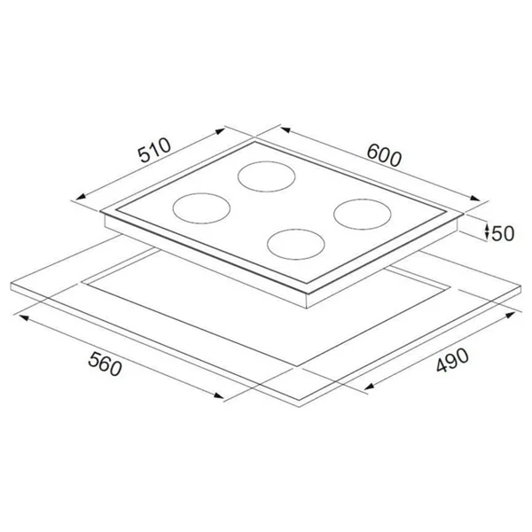 Exep Inox Aspiratörlü 3'lü Ankastre Set(F6plus-Eo330-Ef200ınox) - Görsel 7