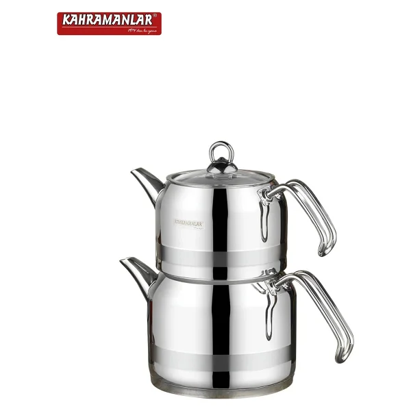 Kahramanlar Enza Tel Çelik Saplı Mini Boy Çaydanlık - Görsel 5