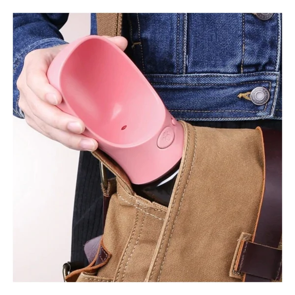 Buffer Taşınabilir Mama Hazneli Evcil Hayvan Suluğu Seyahat Kabı Kilitlenebilen Su Sızdırmaz 380ml - 190 X 220 Cm - Görsel 8