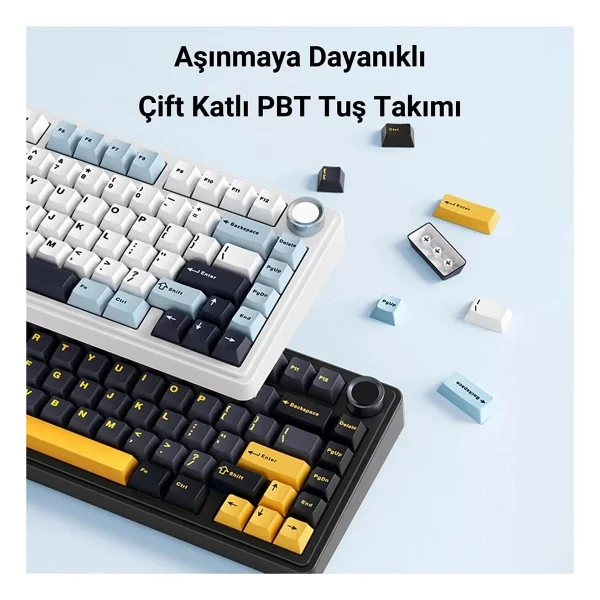 Aula F75 RGB %75 Tkl Reaper Switch Kablolu/Kablosuz Mekanik Oyuncu Klavyesi - Görsel 6