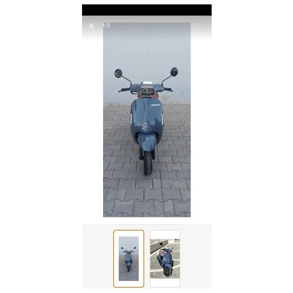 Kuba Bluebird 50 Cc Scooter Motosiklet Mavi - Görsel 2