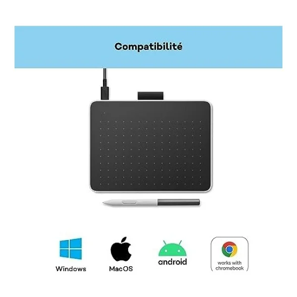 Wacom One S Kalem Tableti, Pilsiz Emr Kalemi, Bluetooth Bağlantısı, Windows, Mac, Chromebook Ve Android İçin - Yaratıcı Yeni Başlayanlar, Dijital Çizim Ve Günlük Ofis İşleri İçin İdeal. - Görsel 8