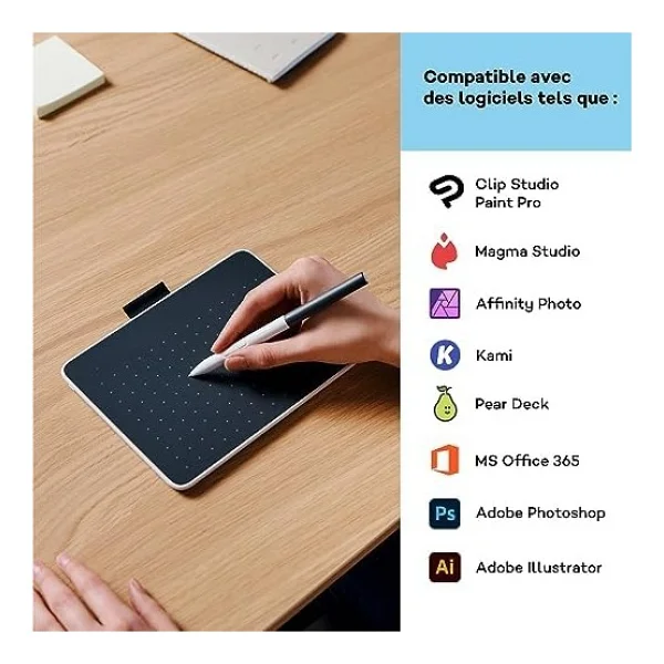 Wacom One S Kalem Tableti, Pilsiz Emr Kalemi, Bluetooth Bağlantısı, Windows, Mac, Chromebook Ve Android İçin - Yaratıcı Yeni Başlayanlar, Dijital Çizim Ve Günlük Ofis İşleri İçin İdeal. - Görsel 4