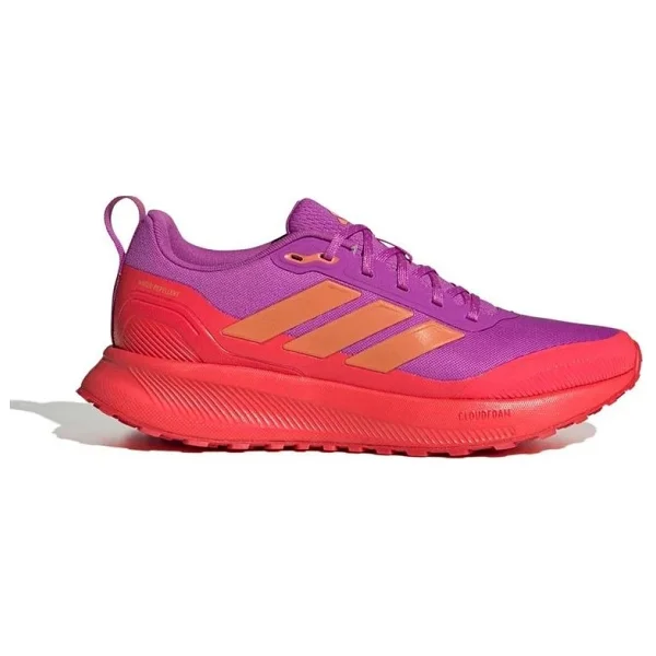 Adidas Runfalcon 5 Tr Jq6969 Mor-Kırmızı Kadın Koşu Ayakkabısı - Görsel 2
