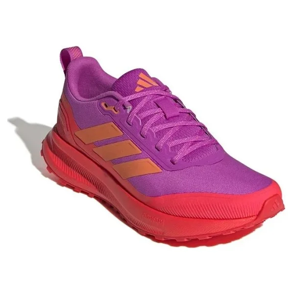 Adidas Runfalcon 5 Tr Jq6969 Mor-Kırmızı Kadın Koşu Ayakkabısı - Görsel 6
