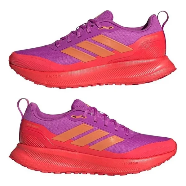 Adidas Runfalcon 5 Tr Jq6969 Mor-Kırmızı Kadın Koşu Ayakkabısı - Görsel 10