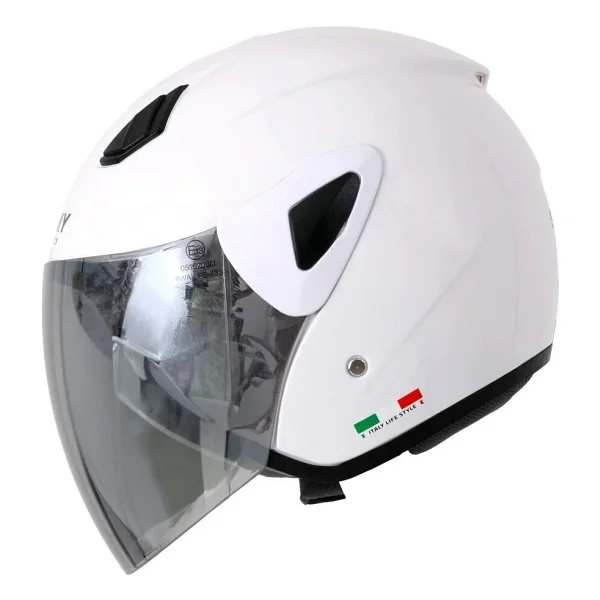 Sway Sw 733 Beyaz Açık Motor Kaskı - Görsel 6