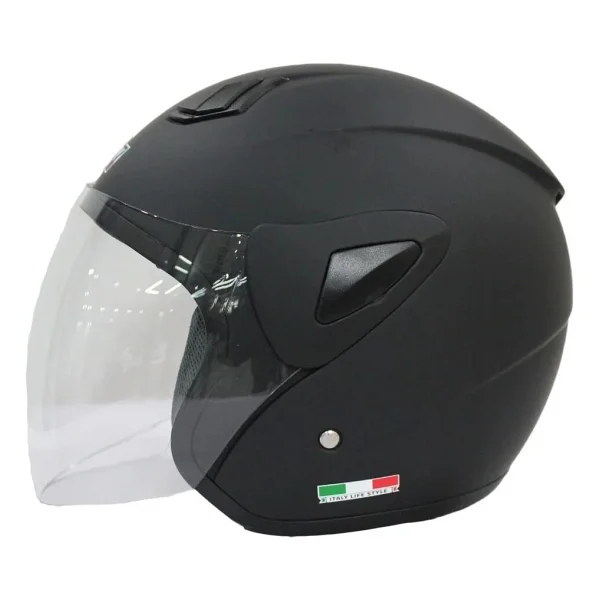 Sway Sw 733 Mat Siyah Açık Motor Kaskı - Görsel 3