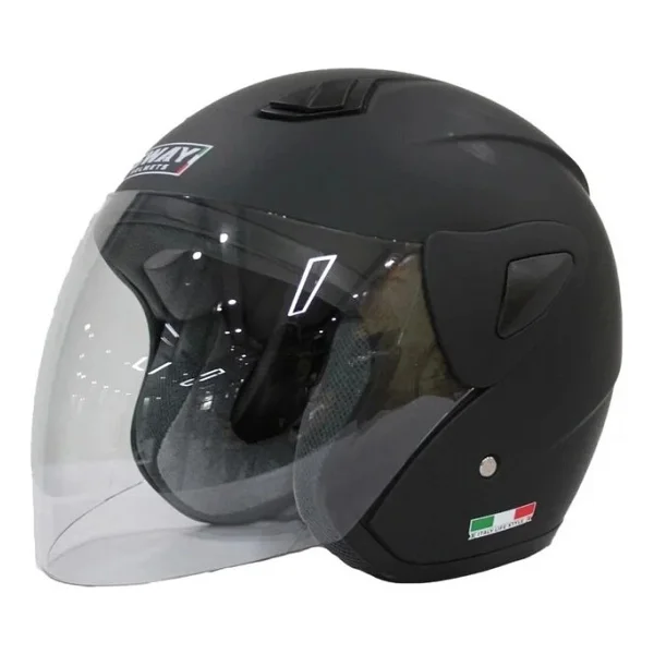 Sway Sw 733 Mat Siyah Açık Motor Kaskı - Görsel 2