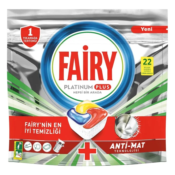 Fairy Platinum Plus Bulaşık Makinesi Tableti 22'li - Görsel 2