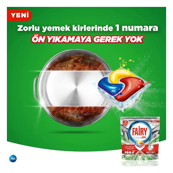 Fairy Platinum Plus Bulaşık Makinesi Tableti 22'li - Görsel 5