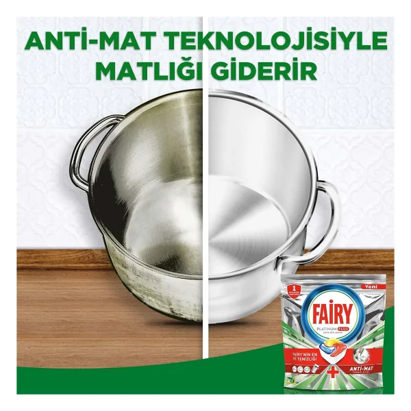 Fairy Platinum Plus Bulaşık Makinesi Tableti 22'li - Görsel 8