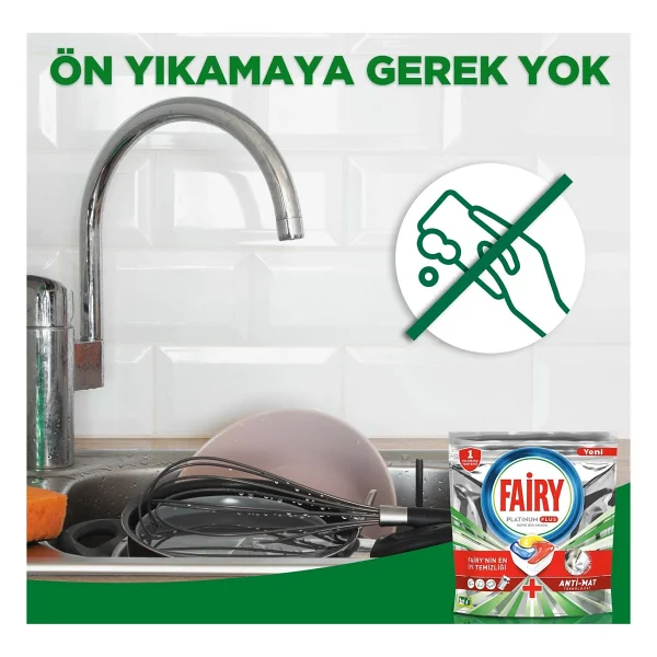 Fairy Platinum Plus Bulaşık Makinesi Tableti 22'li - Görsel 9