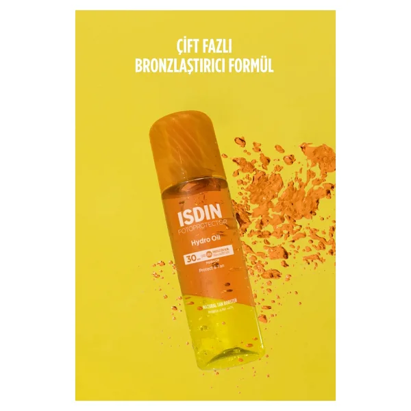 Isdin Fotoprotector Hydro Oil Çift Fazlı Bronzlaştırıcı 200 Ml 30 Faktör Güneş Yağı - Görsel 5