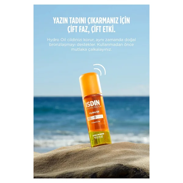 Isdin Fotoprotector Hydro Oil Çift Fazlı Bronzlaştırıcı 200 Ml 30 Faktör Güneş Yağı - Görsel 7