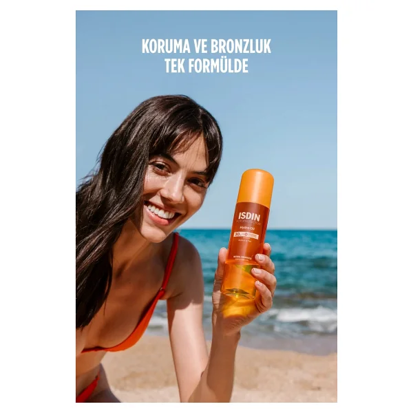 Isdin Fotoprotector Hydro Oil Çift Fazlı Bronzlaştırıcı 200 Ml 30 Faktör Güneş Yağı - Görsel 8