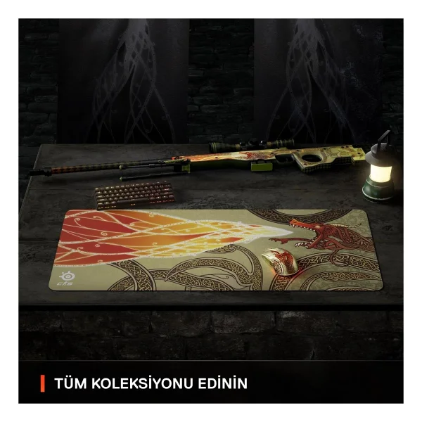 Steelseries Cs2 Dragon Lore Edition Şarjlı Optik Kablosuz Oyuncu Mouse - Görsel 8