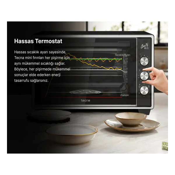 Tecna Mf 5010 B Chef’n 50 Lt Beyaz Mini Fırın - Görsel 6