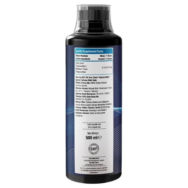 One Up Mct Oil 500 Ml - Görsel 3