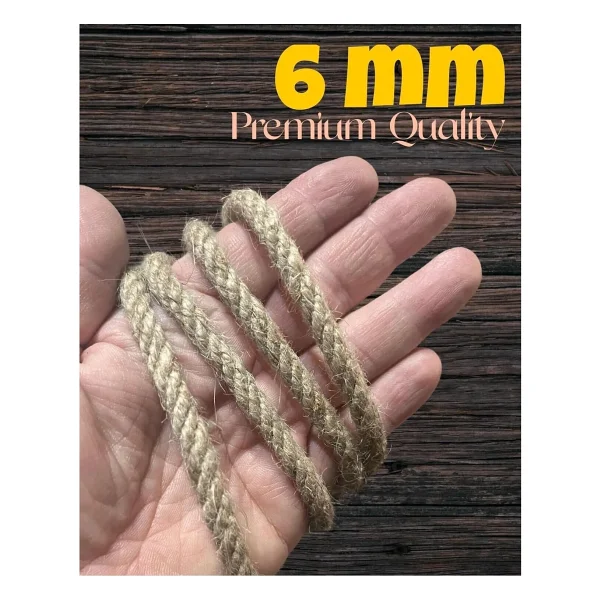 Alfa Tasarım Kedi Tırmalama Ipi Sisal Halat 6 Mm X 10 M - Görsel 5