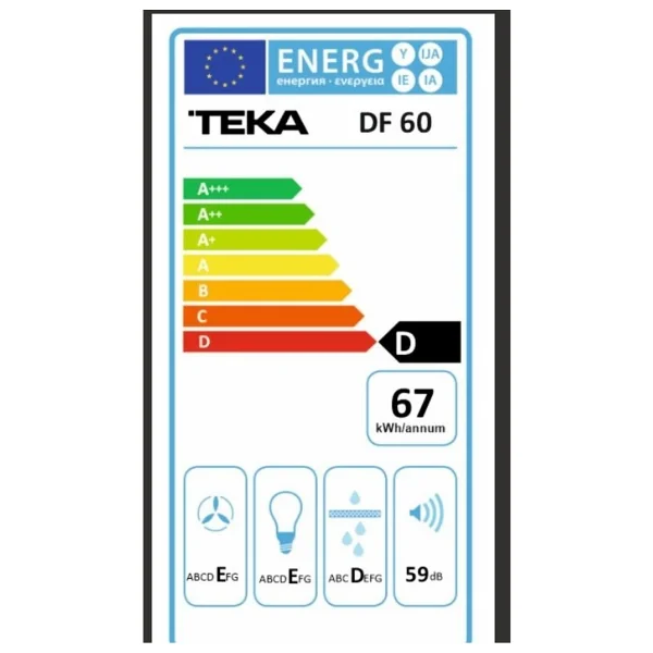 Teka Df 60 Inox Duvar Tipi Davlumbaz - Görsel 4