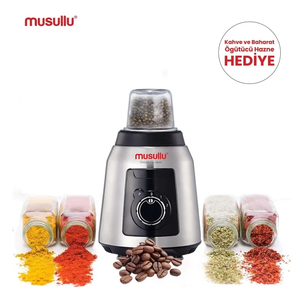 Musullu MSL-2040 BL-Lüx 750 W Inox Blender - Görsel 2