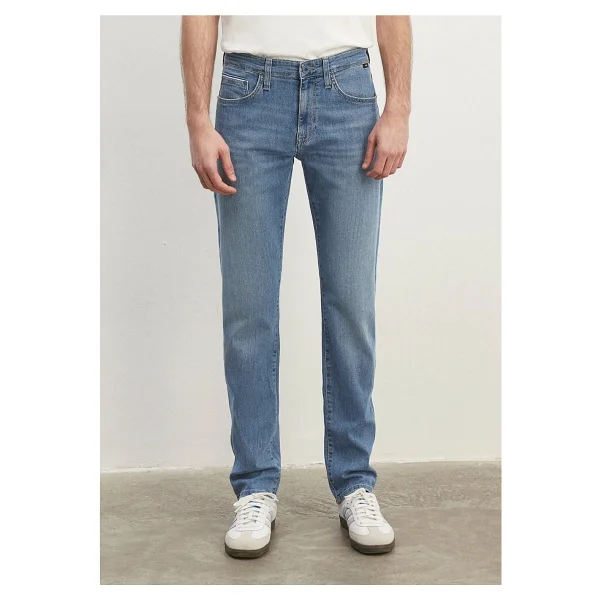 Mavi Marcus Premium Blue 00351-83710 Açık Indigo Mavisi Erkek Straight Jean - Görsel 3