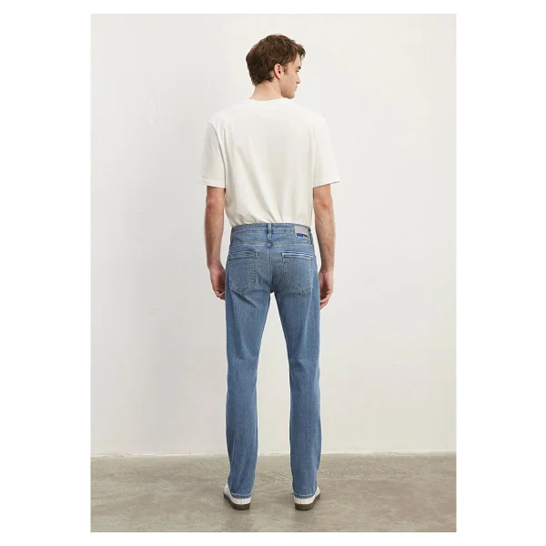 Mavi Marcus Premium Blue 00351-83710 Açık Indigo Mavisi Erkek Straight Jean - Görsel 4