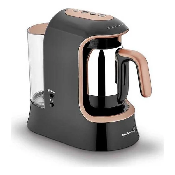 Korkmaz A862-02 Kahvekolik Aqua Rose Gold/Siyah Otomatik Türk Kahve Makinesi