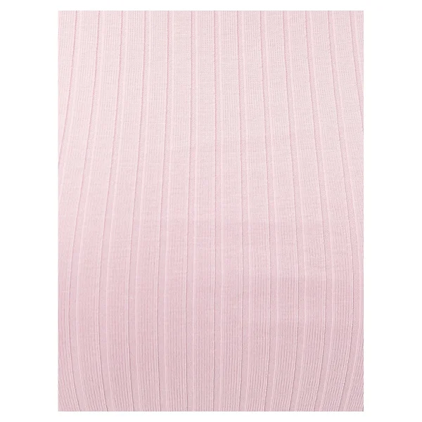Koton Basic Crop Atlet Bisiklet Yaka Pamuklu Ribanalı - Pembe - Görsel 6