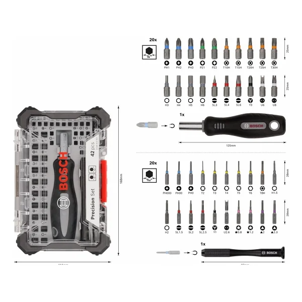 Bosch 2607002835 42 Parça Vidalama Ucu Seti - Görsel 9