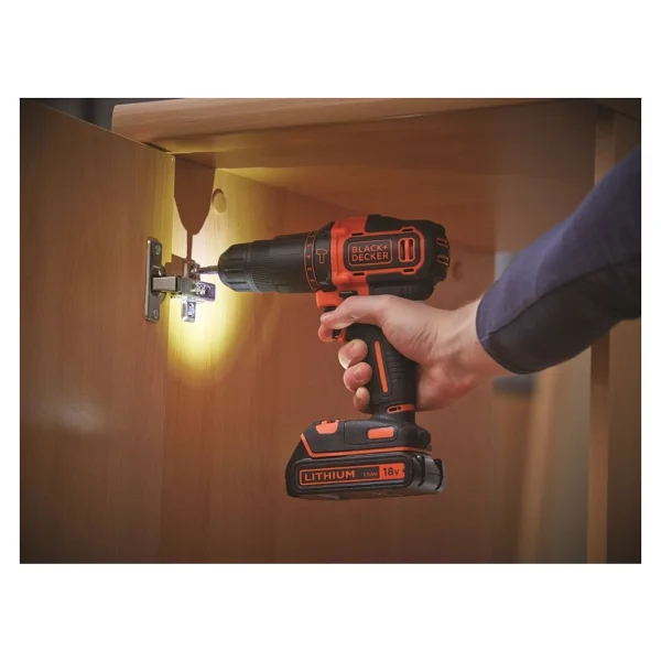 Black+Decker Bdchd18kb 18 V Çift Akülü Darbeli Matkap - Görsel 4