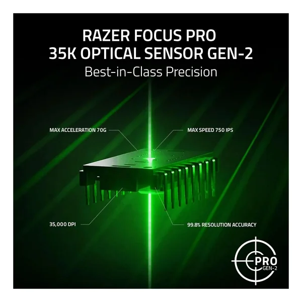 Razer Basilisk V3 35k Rz01-05230100-R3m1 Optik Kablolu Oyuncu Mouse - Görsel 10