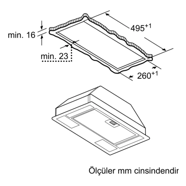 Bosch Dln53aa70 Inox Ankastre Aspiratör - Görsel 7