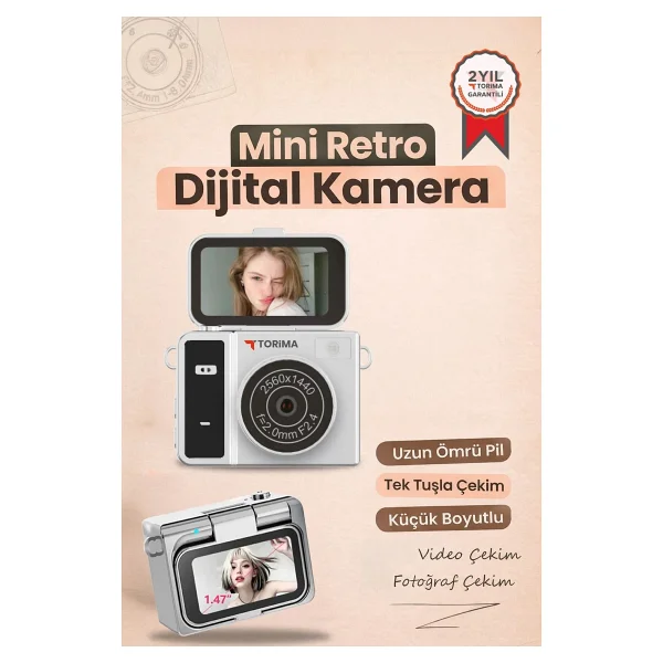 Torima Cmr46 Kahverengi Dijital Fotoğraf Makinesi - Görsel 10