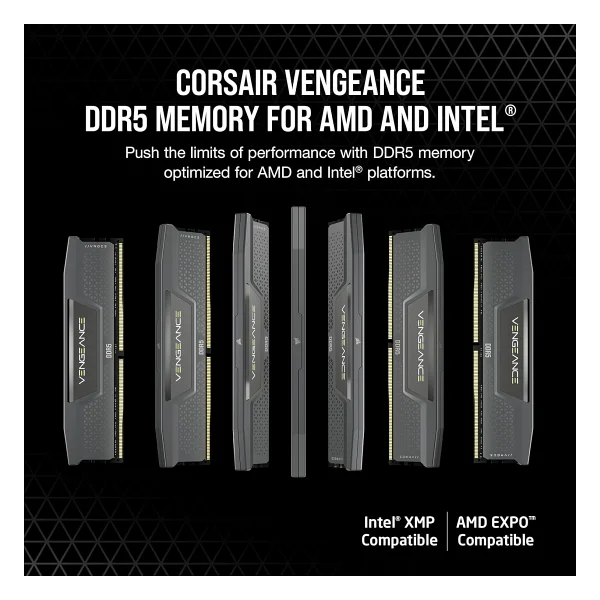 Corsair Vengeance 16 GB (2x8) 5200 MHz Cl40 Cmk16gx5m2b5200z40 DDR5 RAM - Görsel 2