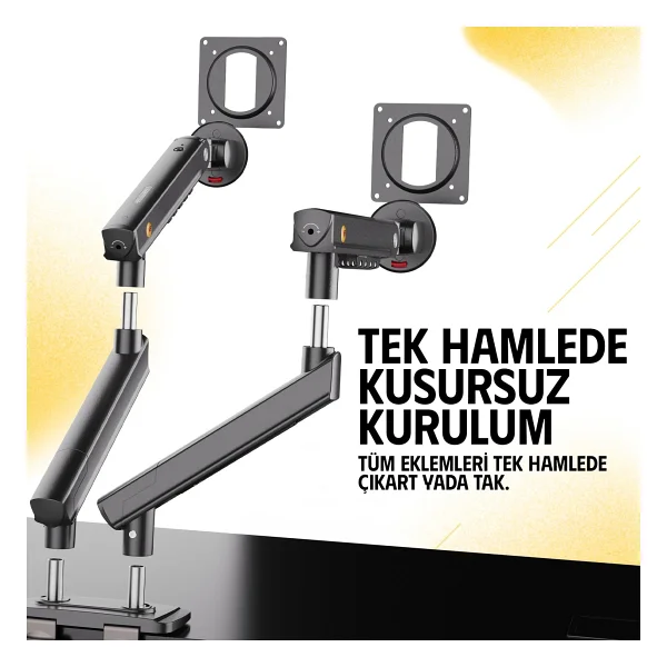 North Bayou A5c 17-32 İnç İki Kollu Amortisörlü Monitör Standı - Görsel 4