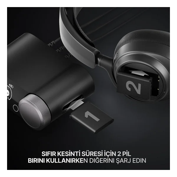 Steelseries Arctis Nova Pro Omni Siyah 7.1 Type-C Kablolu/Kablosuz Kulak Üstü Oyuncu Kulaklığı - Görsel 6