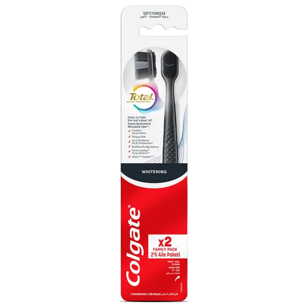 Colgate Total Black Whitening Restore 1+1 Diş Fırçası - Görsel 2