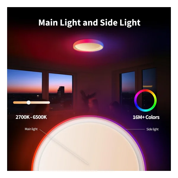 Aqara T1m Cl-L02d 40 W RGB Akıllı Armatür - Görsel 2