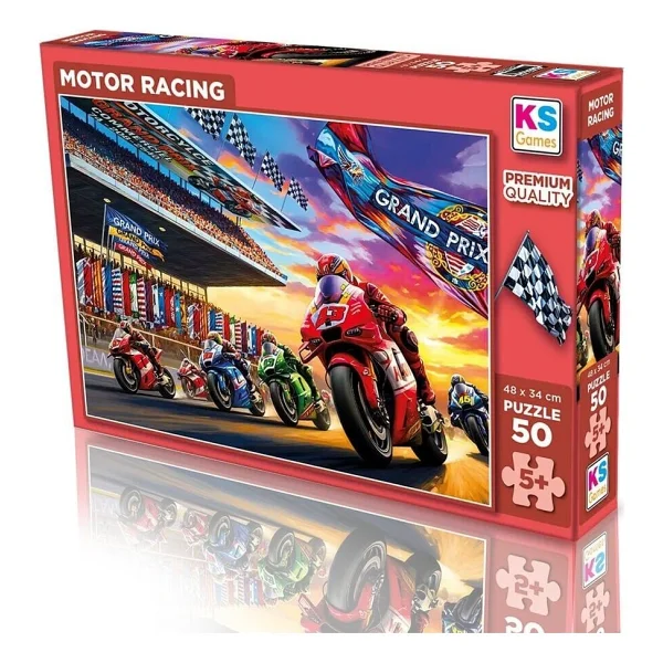 Ks Games Motor Racing 50 Parça Çocuk Puzzle 31753 - Görsel 4