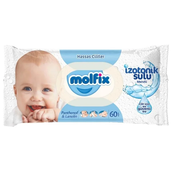 Molfix İzotonik Sulu Hassas Ciltler 60 Yaprak Islak Mendil - Görsel 6