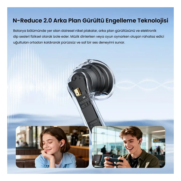 Soundpeats Air6 Hs TWS Kulak İçi Bluetooth Kulaklık - Görsel 6