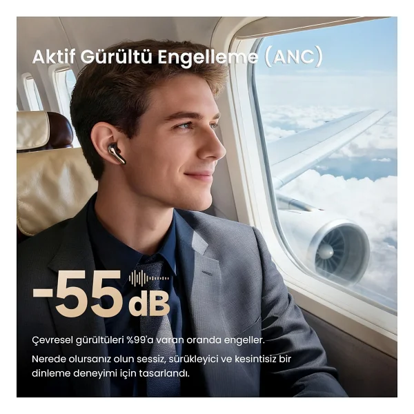 Soundpeats Air5 Pro Plus ANC TWS Kulak İçi Bluetooth Kulaklık - Görsel 5