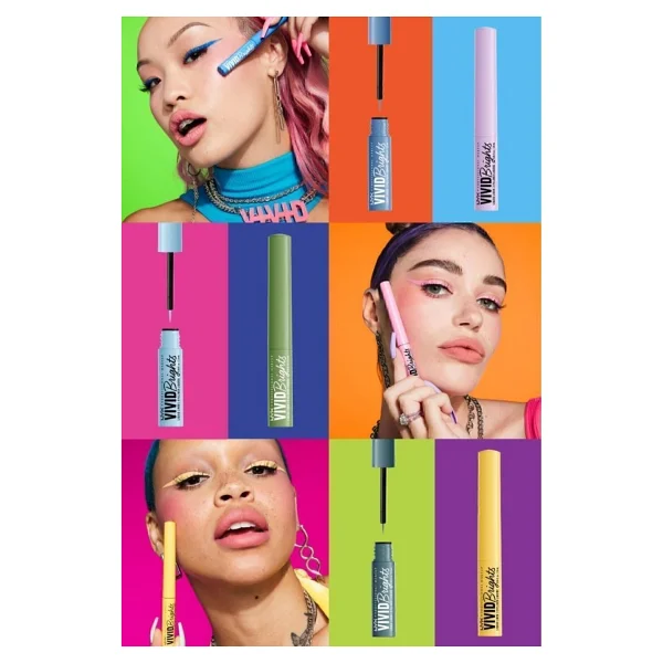 Nyx Professional Makeup Vivid Brights Matte 02 Ghosted Green Likit Eyeliner - Görsel 6