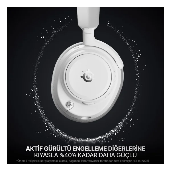 Steelseries Arctis Nova Pro Omni Beyaz 7.1 Type-C Kablolu/Kablosuz Kulak Üstü Oyuncu Kulaklığı - Görsel 5