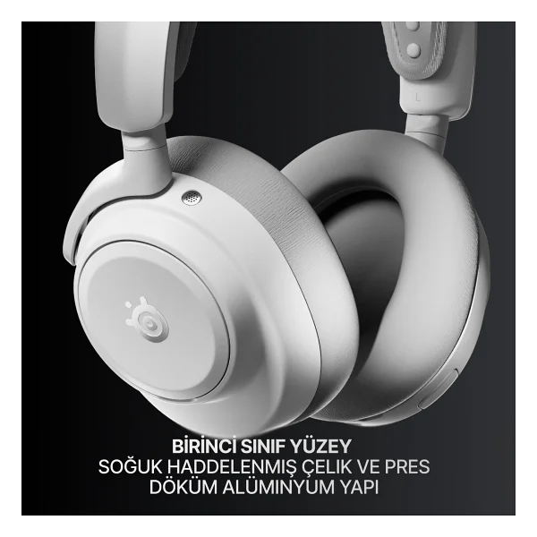 Steelseries Arctis Nova Pro Omni Beyaz 7.1 Type-C Kablolu/Kablosuz Kulak Üstü Oyuncu Kulaklığı - Görsel 9