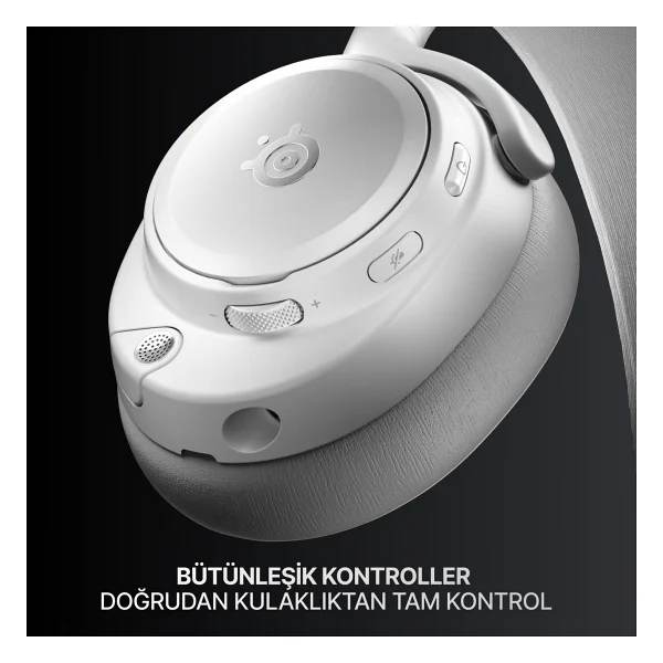 Steelseries Arctis Nova Pro Omni Beyaz 7.1 Type-C Kablolu/Kablosuz Kulak Üstü Oyuncu Kulaklığı - Görsel 10